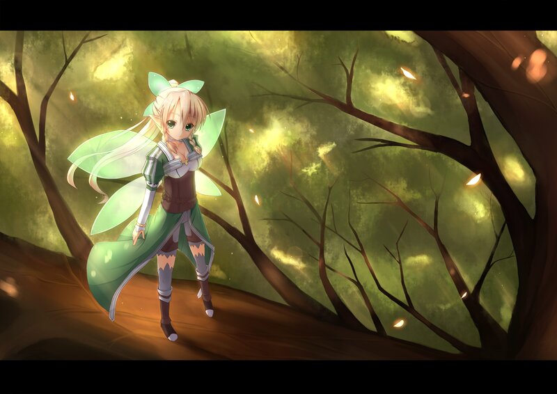 elf girl in a forest