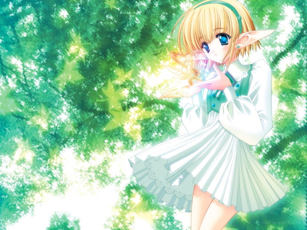 elf girl in a forest