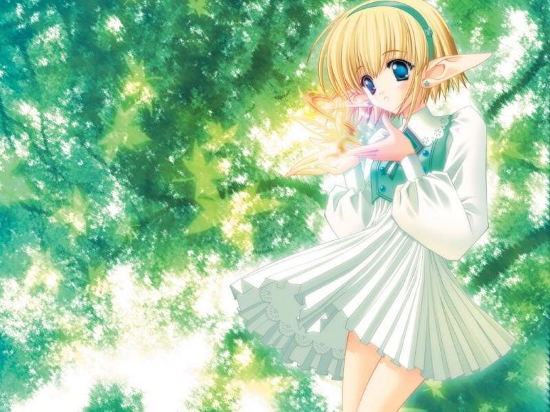 elf girl in a forest