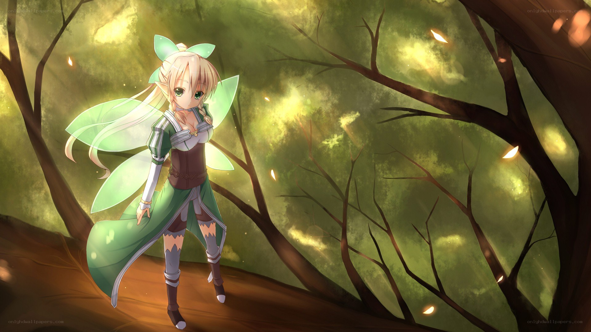 elf girl in a forest