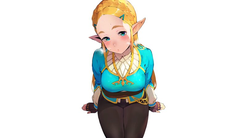 Elf Girl in Blue Tunic