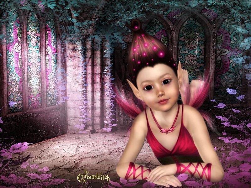 Elf Girl in Castle