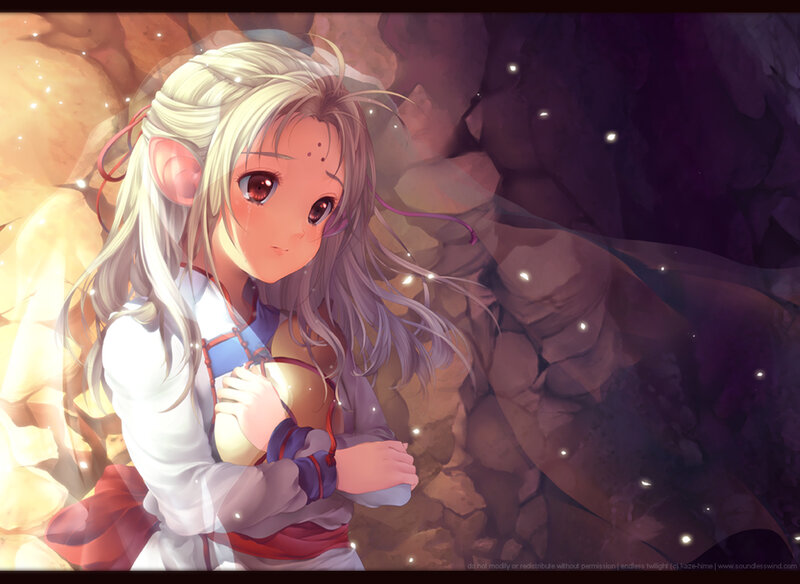 Elf Girl in Cave