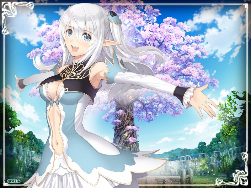 Elf Girl in Dress — Blue