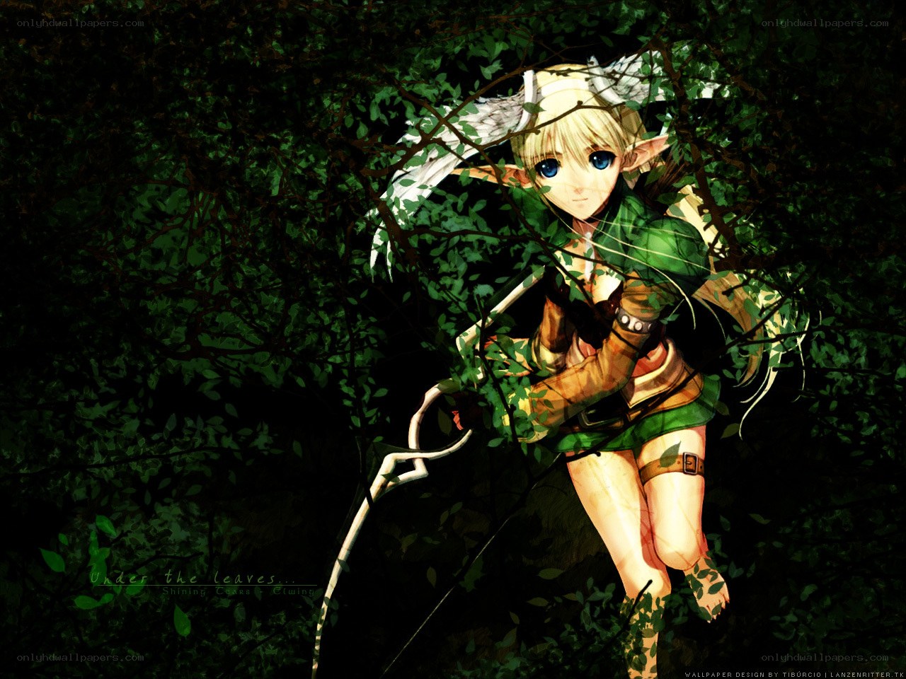 elf girl in forest