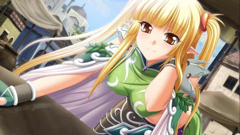 elf girl in green outfit
