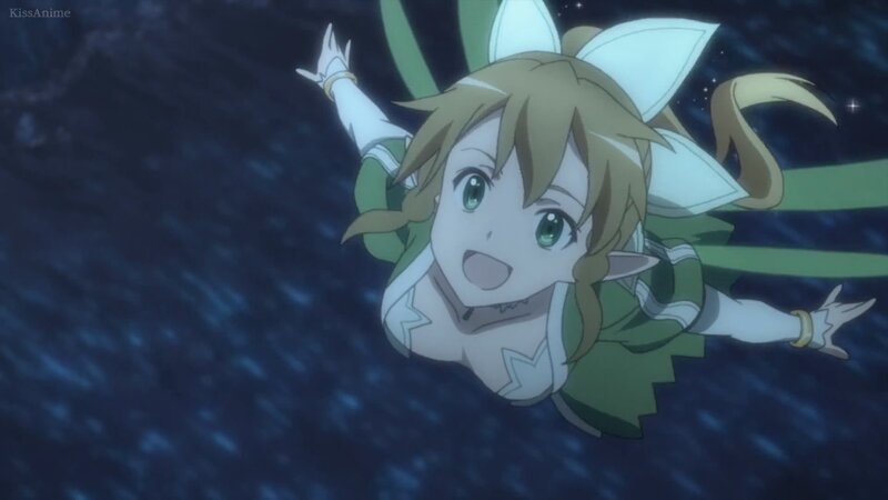 Elf Girl in Green Outfit — Blue