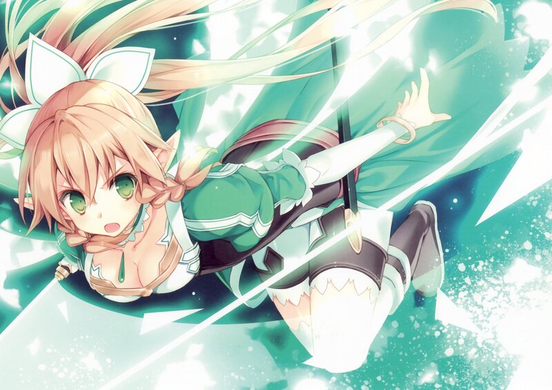 Elf Girl in Green Outfit — Dynamic