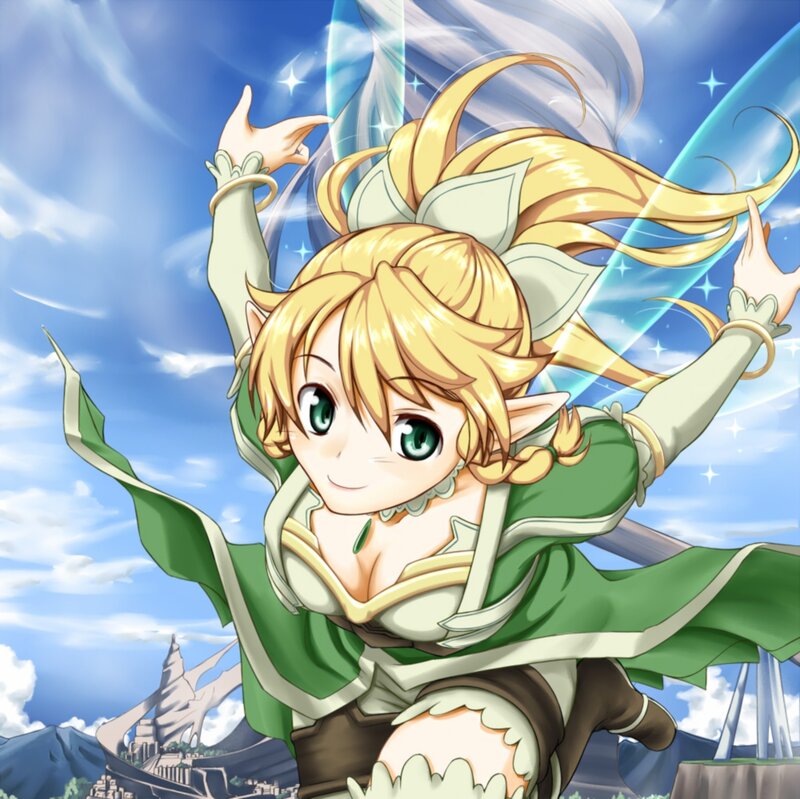 Elf Girl in Green Outfit — Joyful