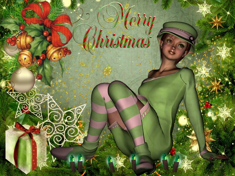 Elf Girl in Green