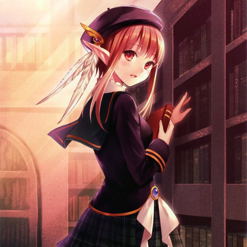 Elf Girl in Library