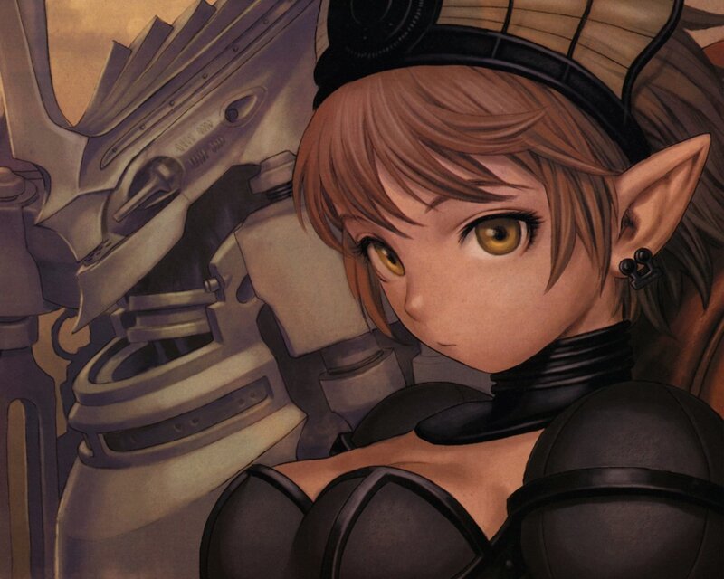 elf girl in mechanical suit