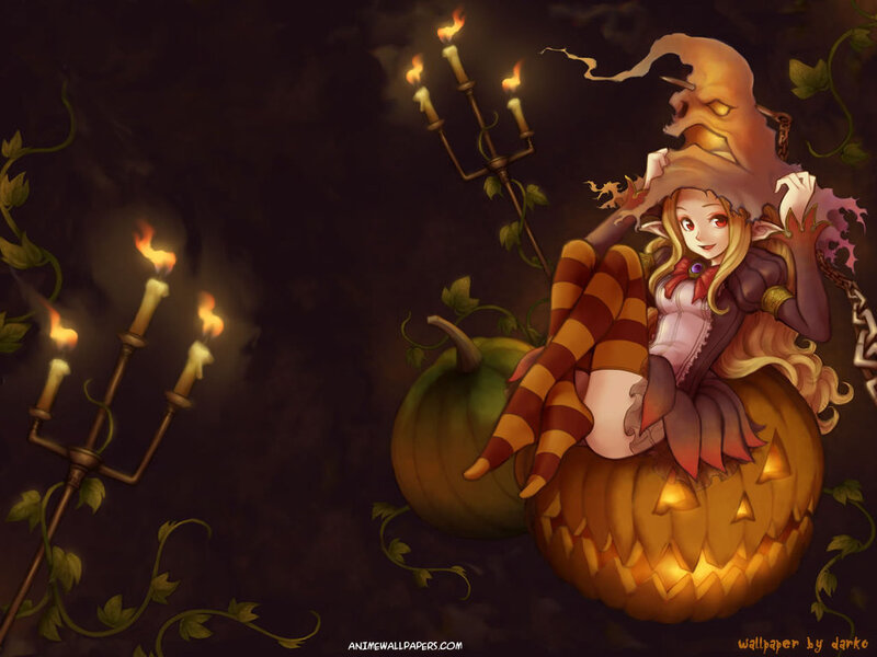 Elf Girl in Pumpkin
