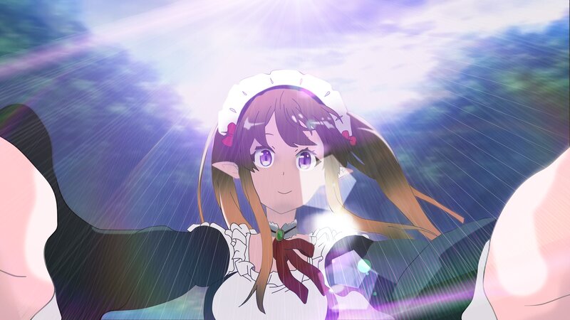 Elf Girl in Rain — Purple