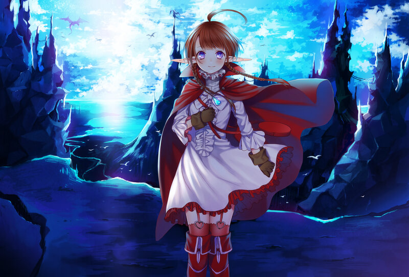 Elf Girl in Red Cloak