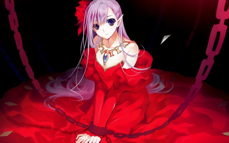 Elf Girl in Red Dress — Dramatic
