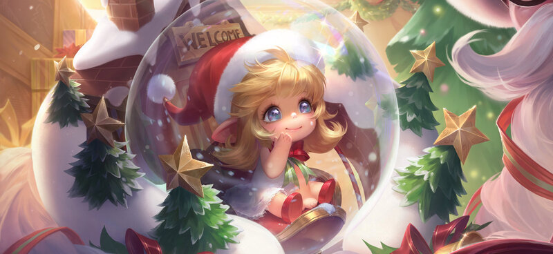 Elf Girl in Snow Globe
