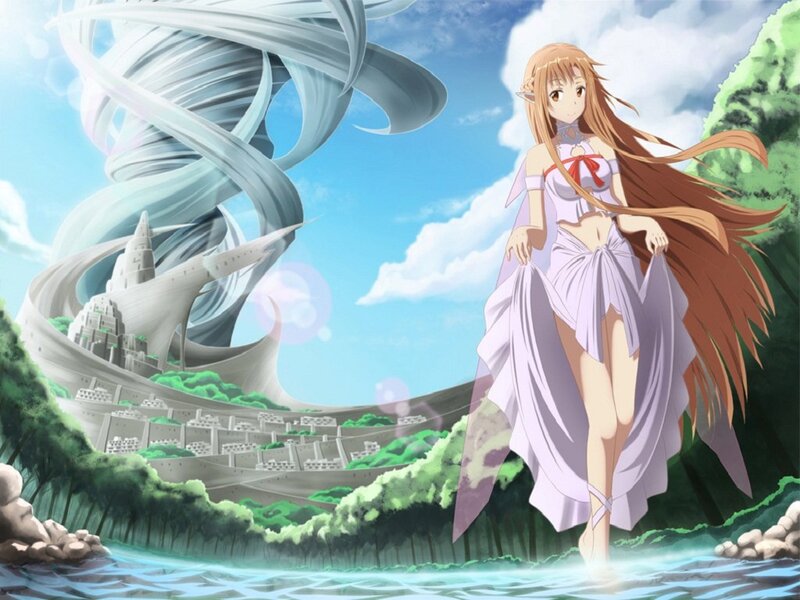 Elf Girl in Water — Blue