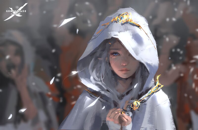 Elf Girl in White Cloak