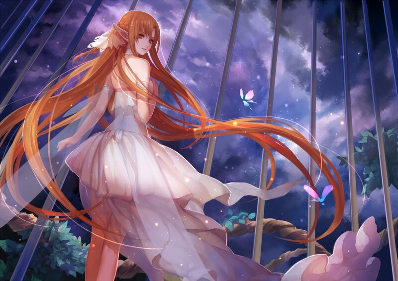 elf girl in white dress