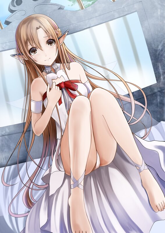 elf girl in white dress