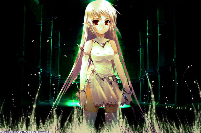 Elf Girl in White Dress — Dramatic