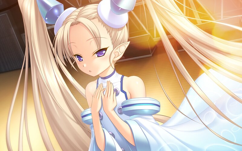 elf girl in white dress