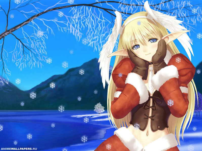 Elf Girl in Winter Outfit