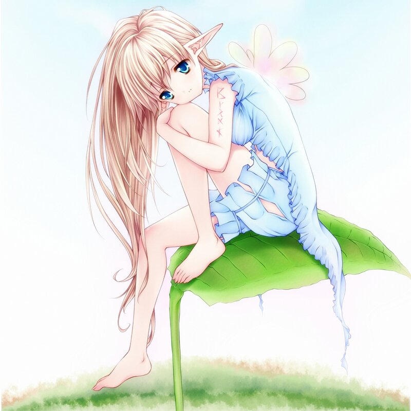 Elf Girl on Leaf