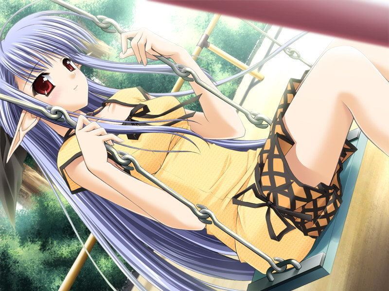 Elf Girl on Swing