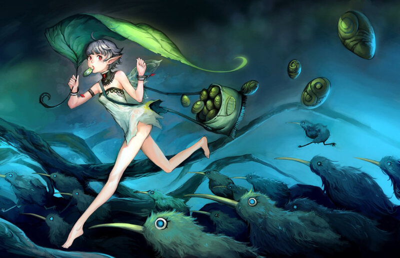 Elf Girl Running