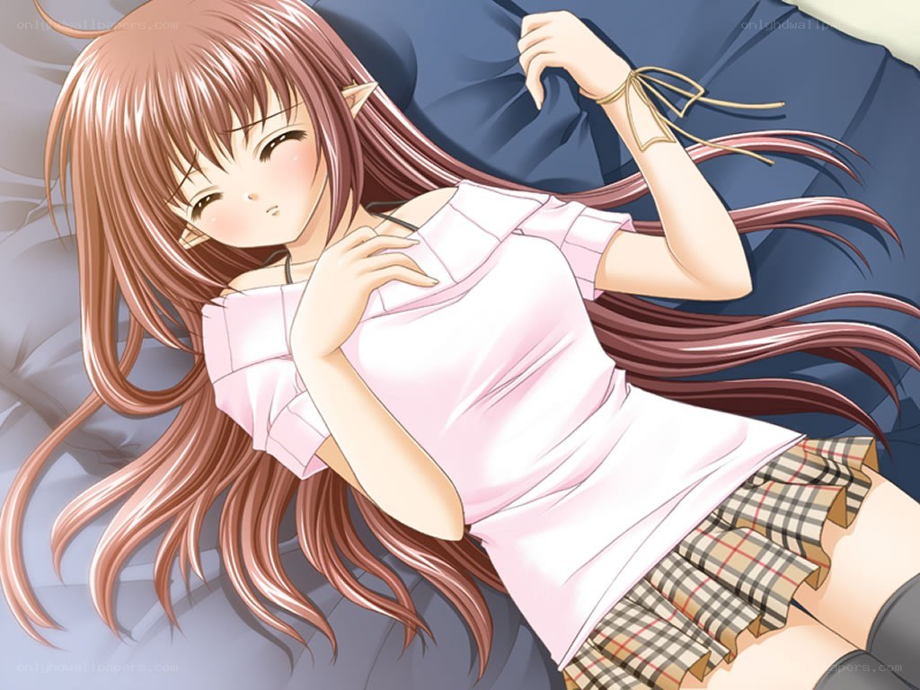 elf girl sleeping peacefully