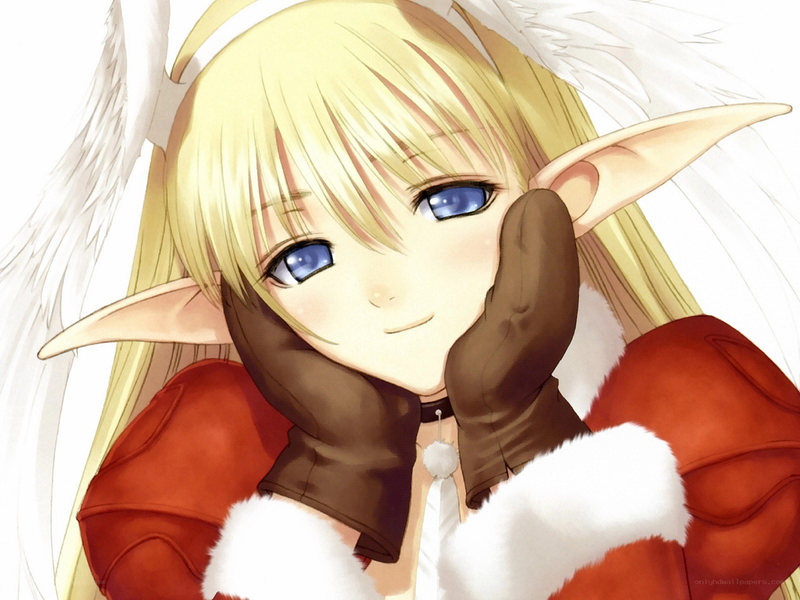 elf girl with angel wings