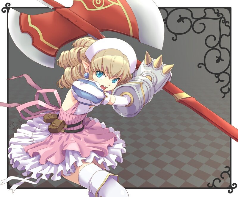 elf girl with axe