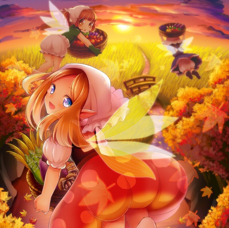Elf Girl with Basket — Orange