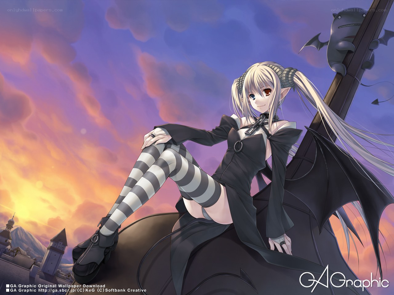 elf girl with bat wings