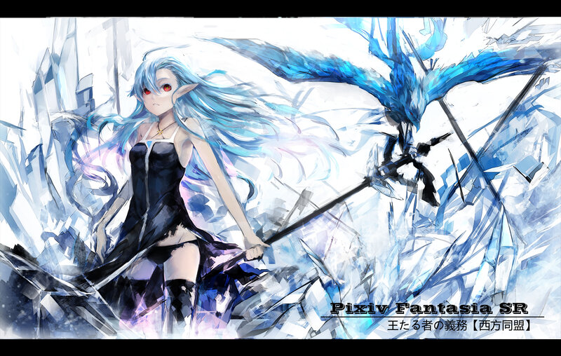 Elf Girl with Blue Hair