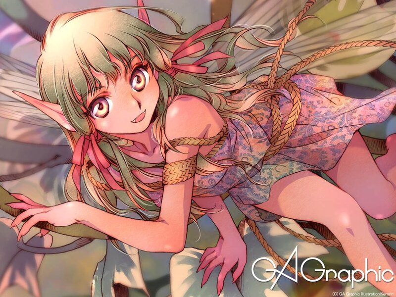 elf girl with braided rope