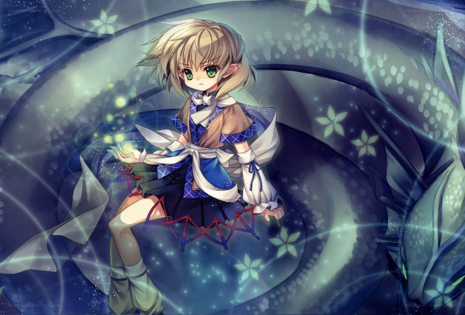 elf girl with glowing orb