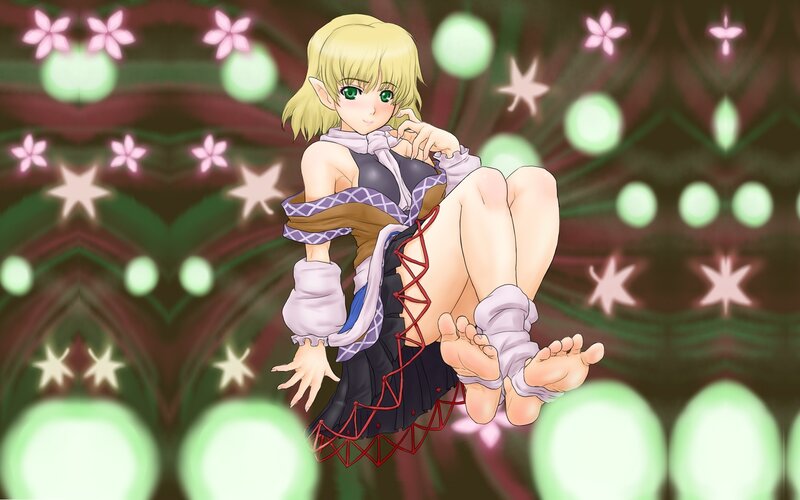elf girl with green eyes