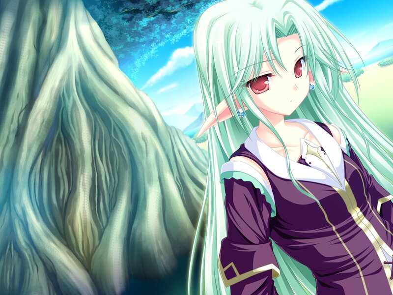 Elf Girl with Green Hair