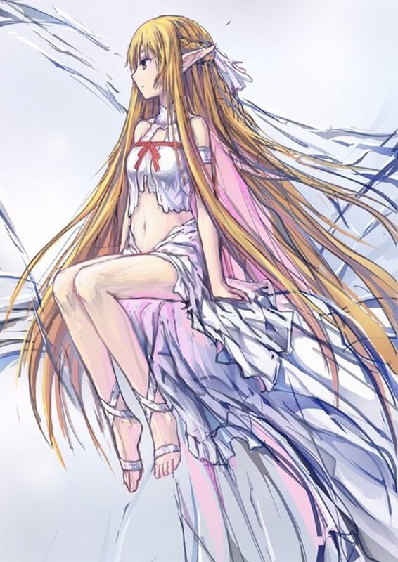 elf girl with long hair