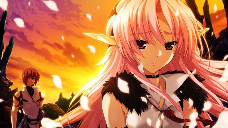 Elf Girl with Long Hair — Orange, Dramatic