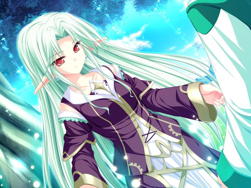 elf girl with long hair