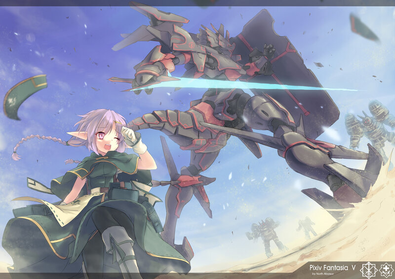 Elf Girl with Mechs