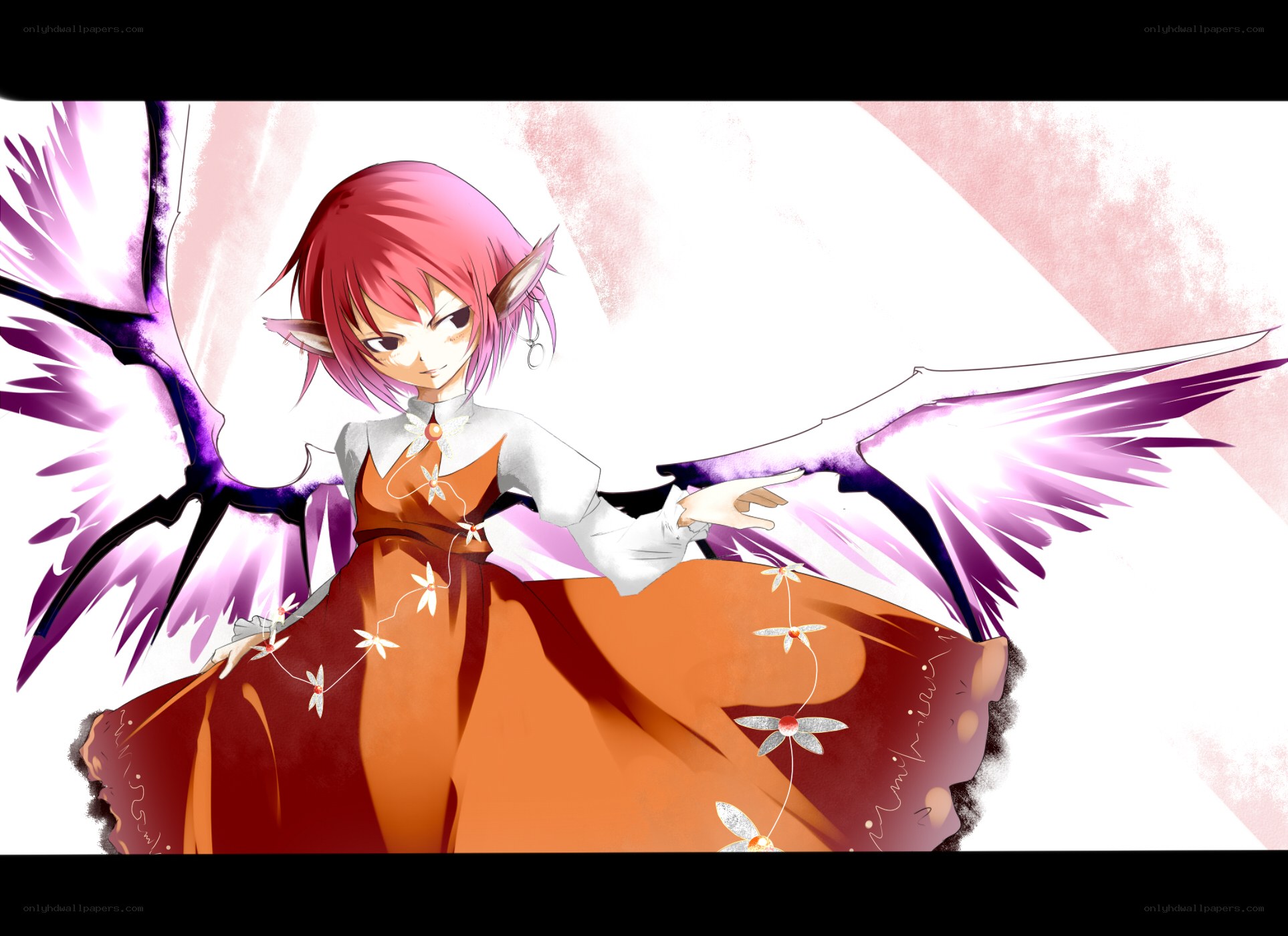 elf girl with purple wings