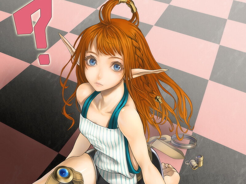elf girl with question mark