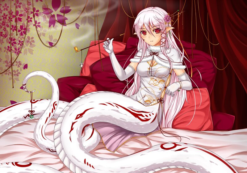 elf girl with snake tail