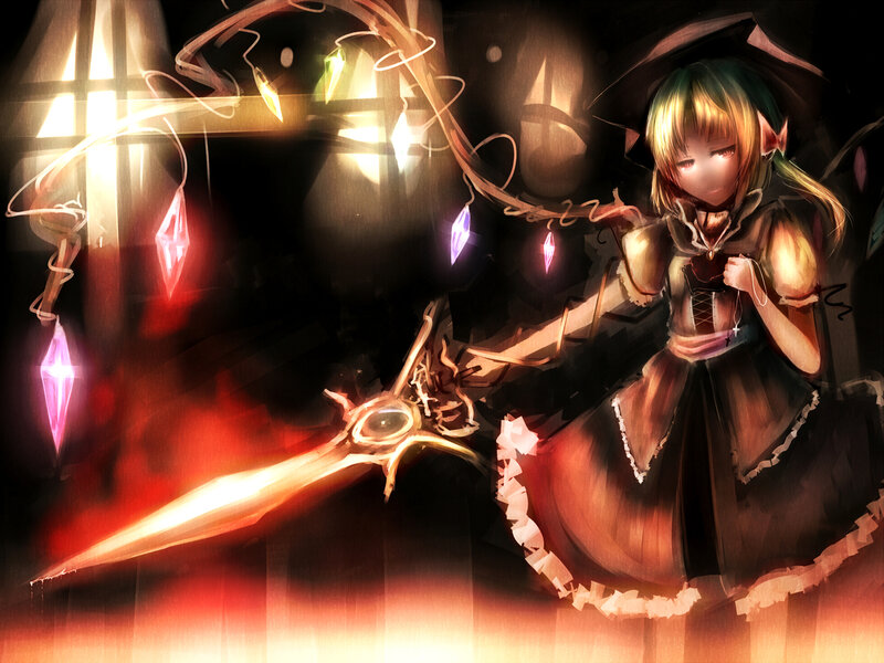 Elf Girl with Sword — Black
