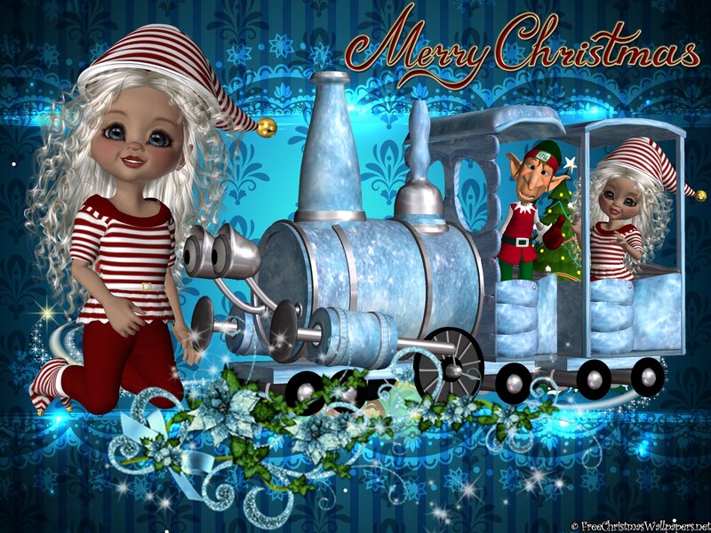 Elf Girl with Train